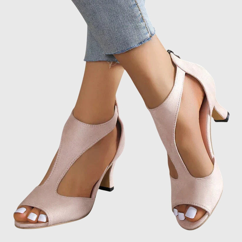 Women's Orthopedic Heels - Supportive Comfort Dress Shoe | Spring - Pink