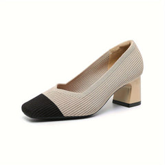 Women's Orthopedic Heels with Arch Support - Elegant Comfort | Spring - Black Apricot