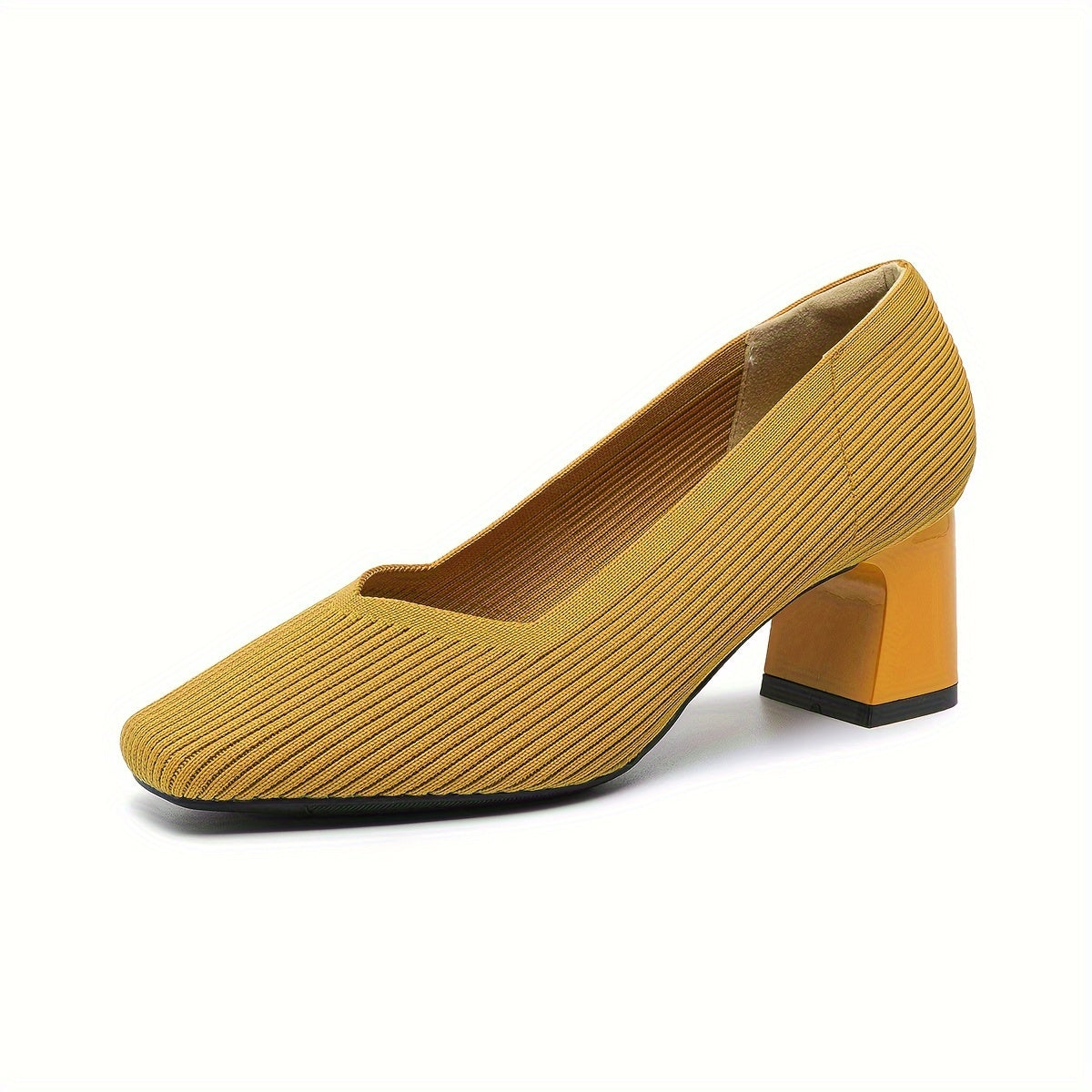 Women's Orthopedic Heels with Arch Support - Elegant Comfort | Spring - Yellow