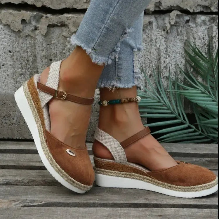 Women's Orthopedic High Heels - Cream, Black, Brown | Summer - Brown