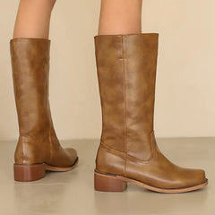 Women's Orthopedic Knee-High Boot - Classic Support | Autumn - Khaki