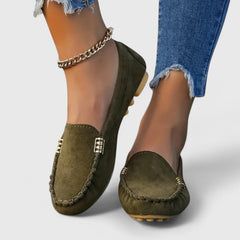 Women's Orthopedic Loafer - Slip-On Comfort Shoe | Spring - Green