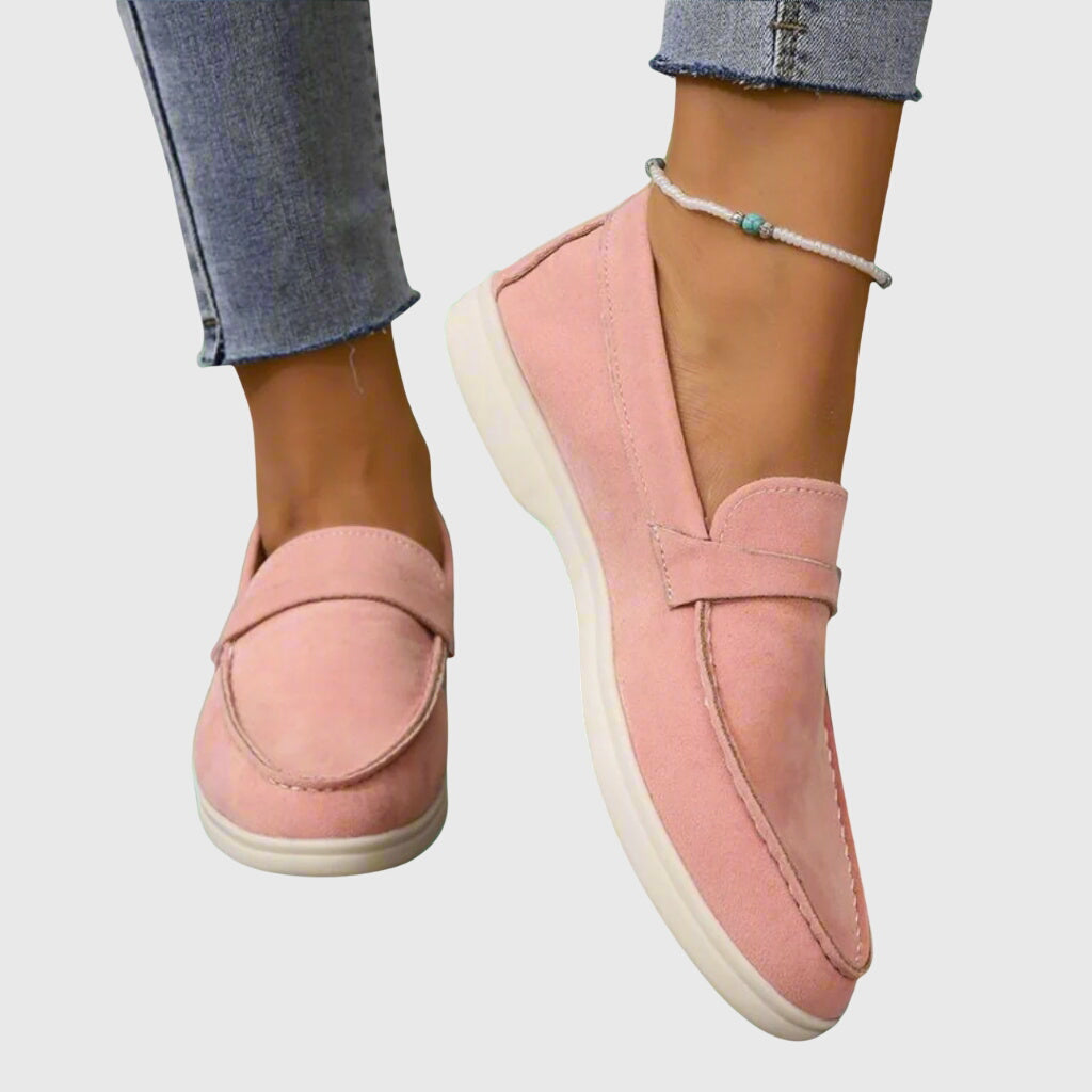 Women's Orthopedic Loafers - Comfortable Slip-On Shoes | Spring - Pink