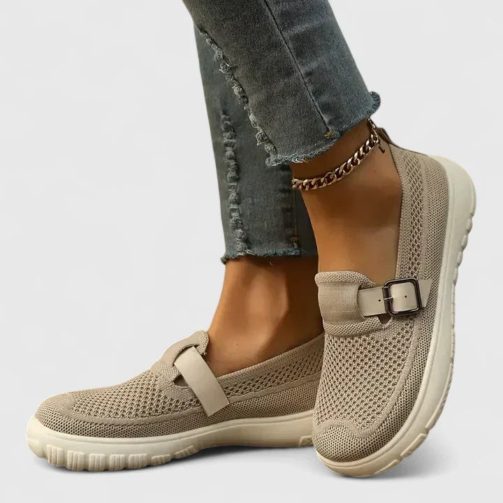 Women's Orthopedic Loafers - Supportive Comfort Slip-On | Spring - Beige