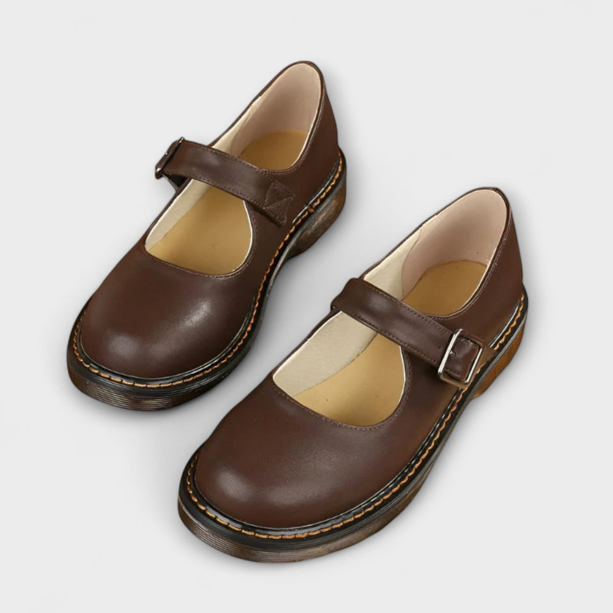 Women's Orthopedic Mary Jane Shoes - Classic Comfort | Spring - Brown