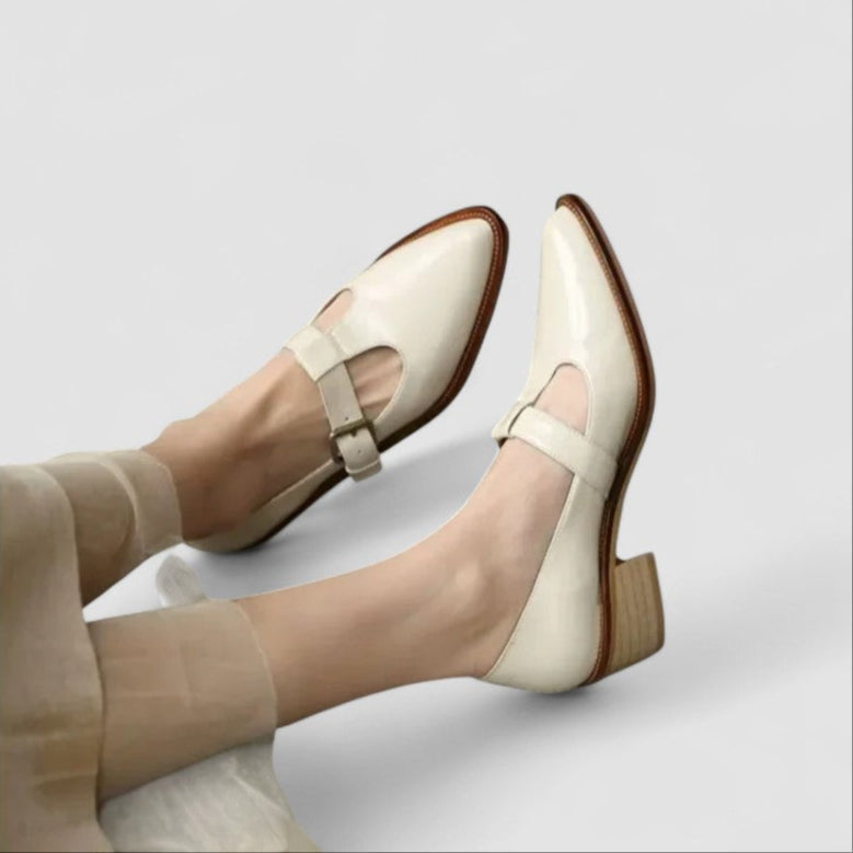 Women's Orthopedic Mary Jane Shoes - Comfort & Support | Spring - Beige