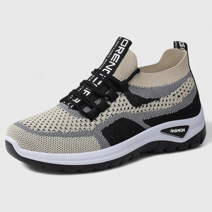 Women's Orthopedic Shoes - Breathable Mesh Lace-Up | Spring - Black