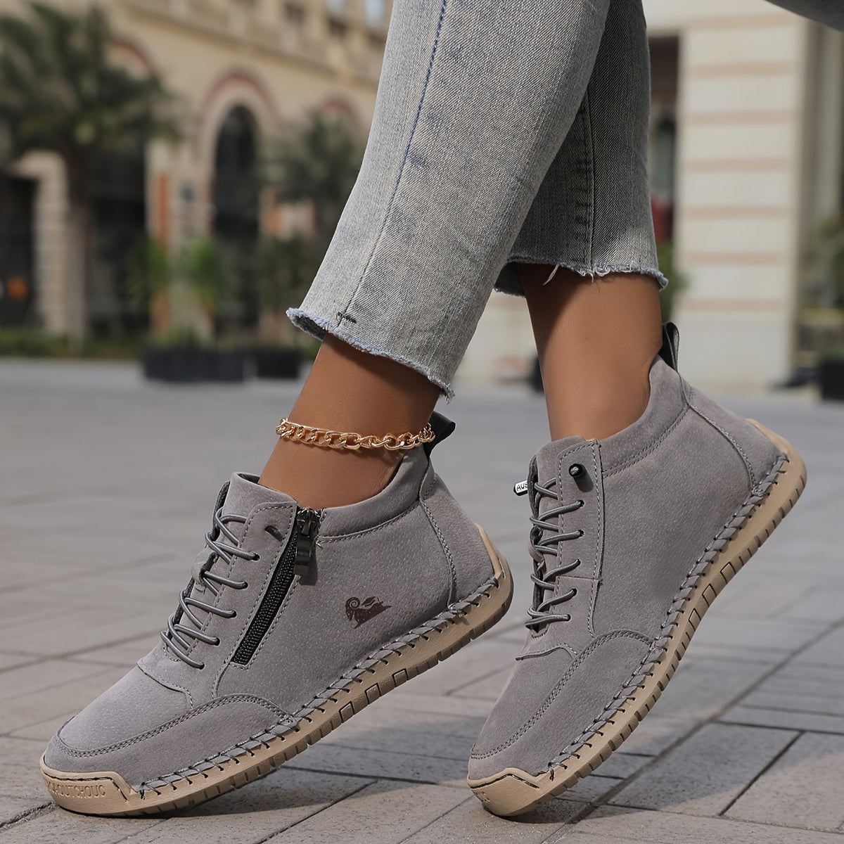 Women's Orthopedic Shoes - Comfort & Support | Autumn - Gray