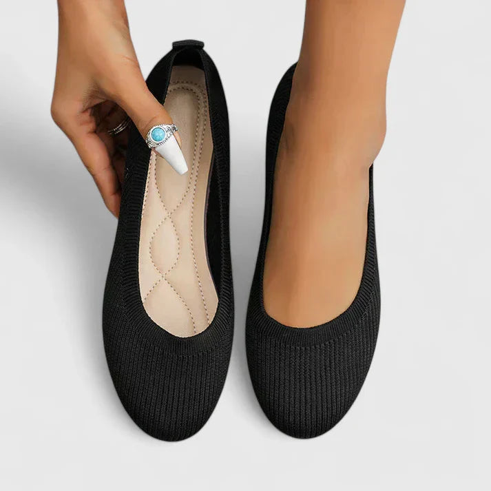Women's Orthopedic Slip-On Shoes - Arch Support Comfort | Spring - Black