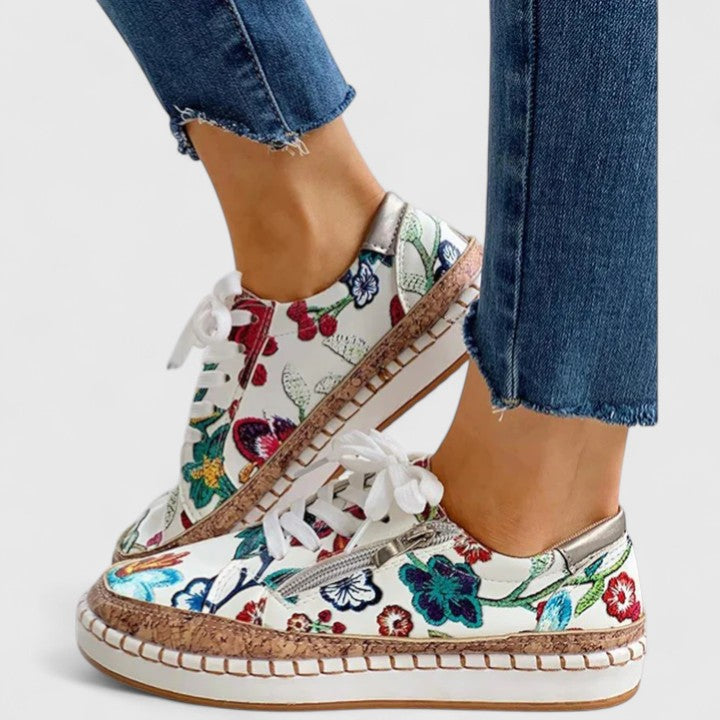 Women's Orthopedic Slip-On Shoes - Arch Support Comfort | Spring - Floral