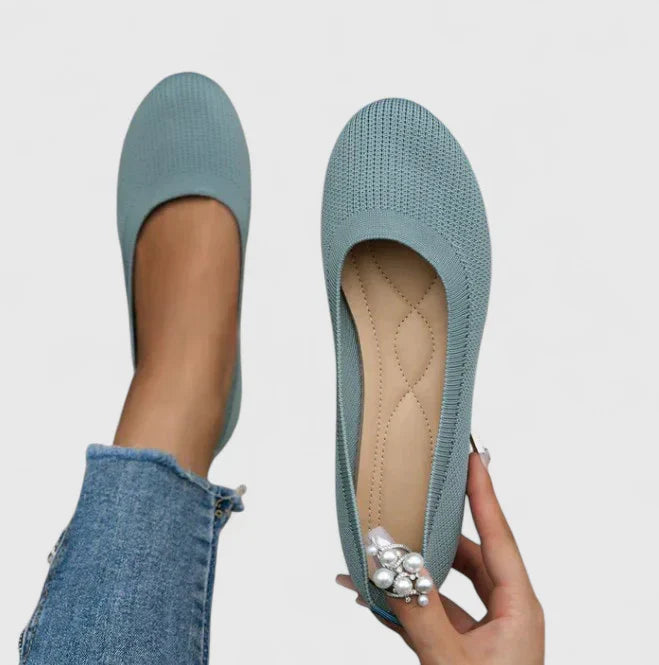 Women's Orthopedic Slip-On Shoes - Arch Support Comfort | Spring - Light Blue