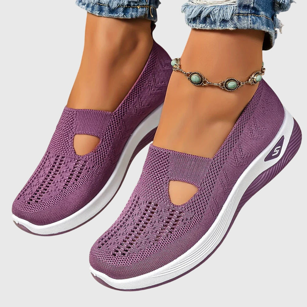 Women's Orthopedic Slip-On Shoes - Comfort & Support | Spring - Purple