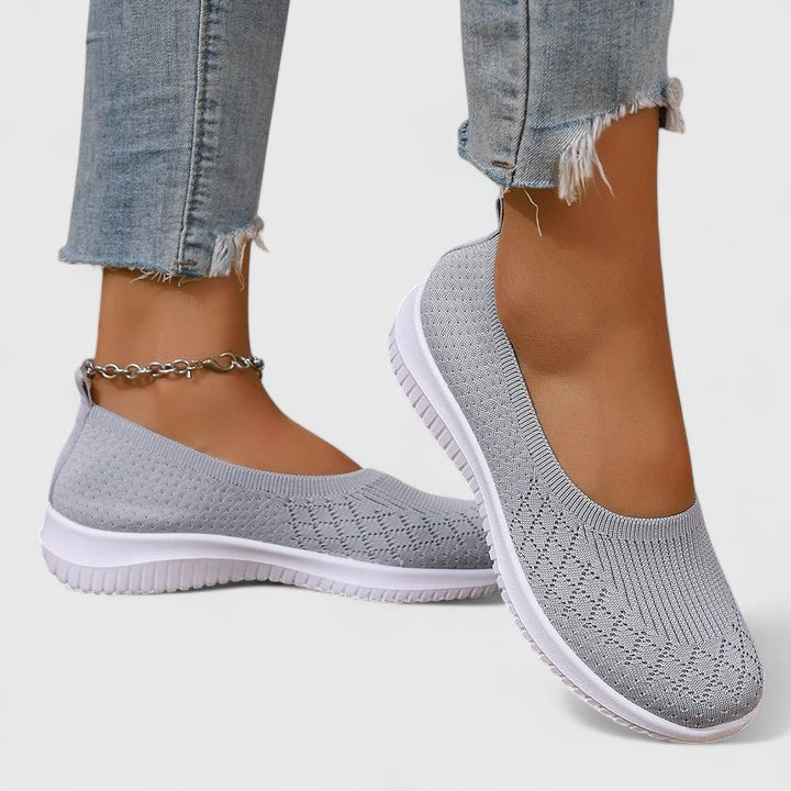 Women's Orthopedic Slip-On Shoes - Lightweight Support | Spring - Gray