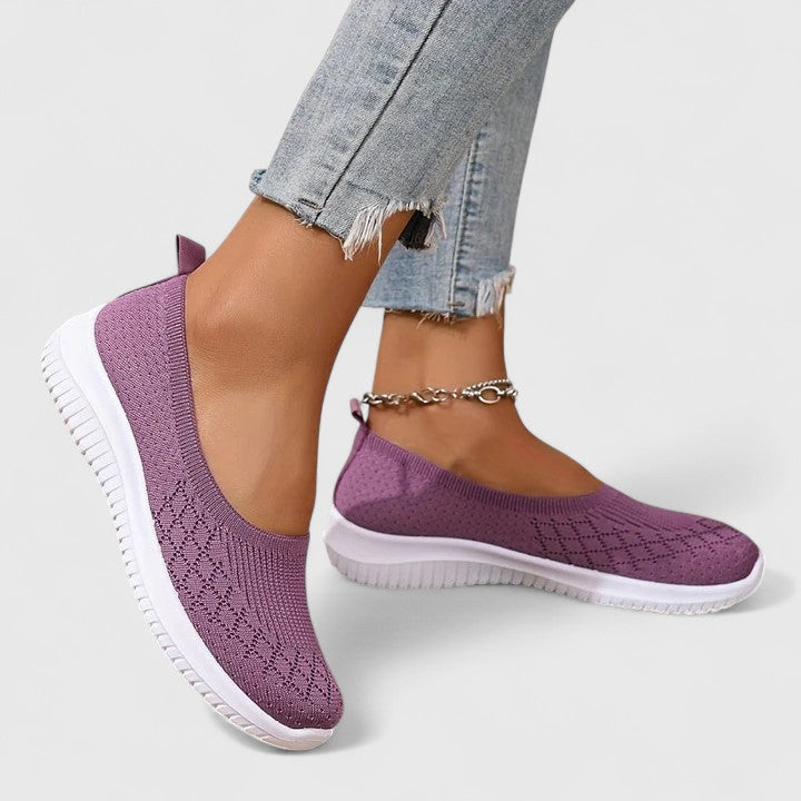 Women's Orthopedic Slip-On Shoes - Lightweight Support | Spring - Purple