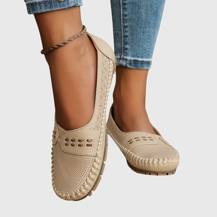 Women's Orthopedic Slip-On Shoes - Supportive Comfort | Summer - Beige