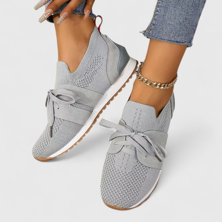 Women's Orthopedic Slip-On Sneaker - Breathable Comfort | Autumn - Grey