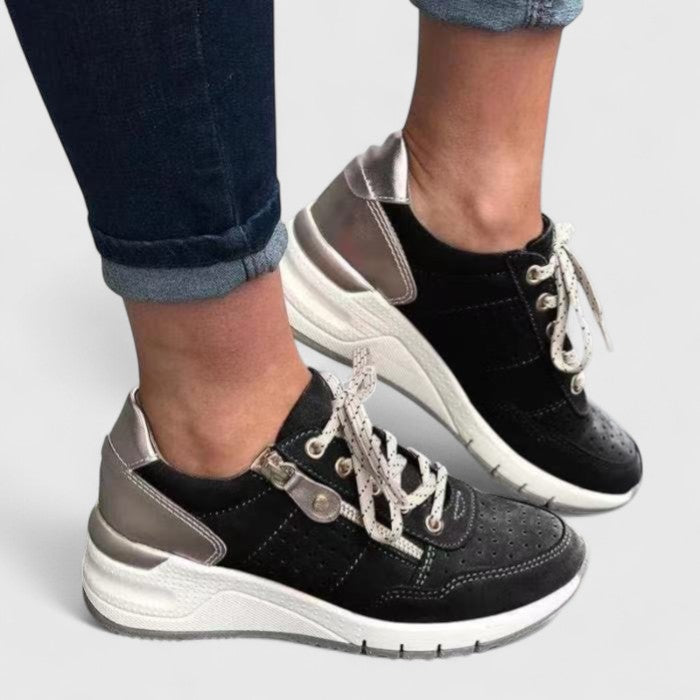 Women's Orthopedic Sneakers - Comfort & Support | Spring - Black