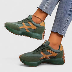 Women's Orthopedic Sneakers - Cushioned Support Casual | Autumn - Green