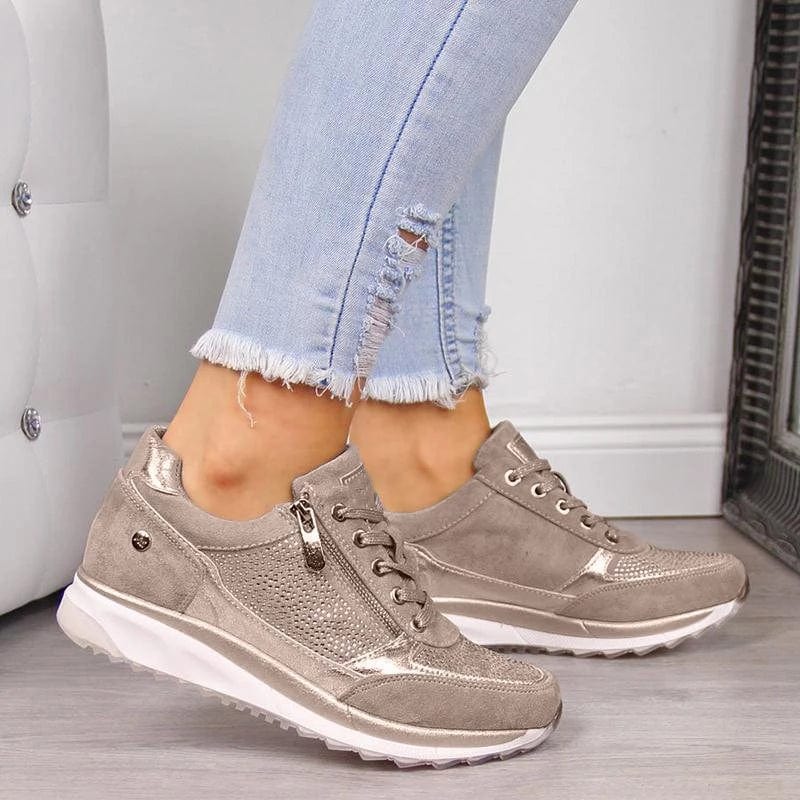 Women's Orthopedic Sneakers - Everyday Comfort & Support | Spring - Grey