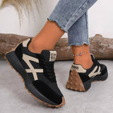 Women's Orthopedic Sneakers - Lightweight Support Shoe | Autumn - Black - Beige