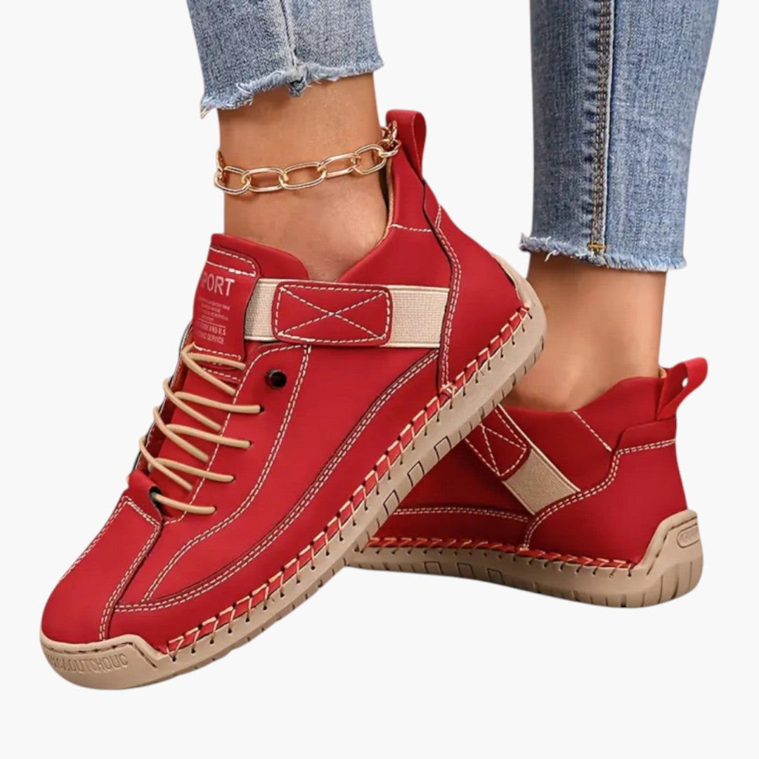Women's Orthopedic Sneakers | Slip-On | EVA Sole | Summer - Red