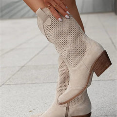 Women's Orthopedic Western Boots - Side Zip Cowboy Style | Autumn