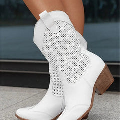 Women's Orthopedic Western Boots - Side Zip Cowboy Style | Autumn