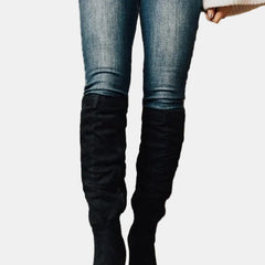 Women's Over-the-Knee Block-Heel Stretch Boots | Autumn