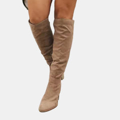 Women's Over-the-Knee Block-Heel Stretch Boots | Autumn