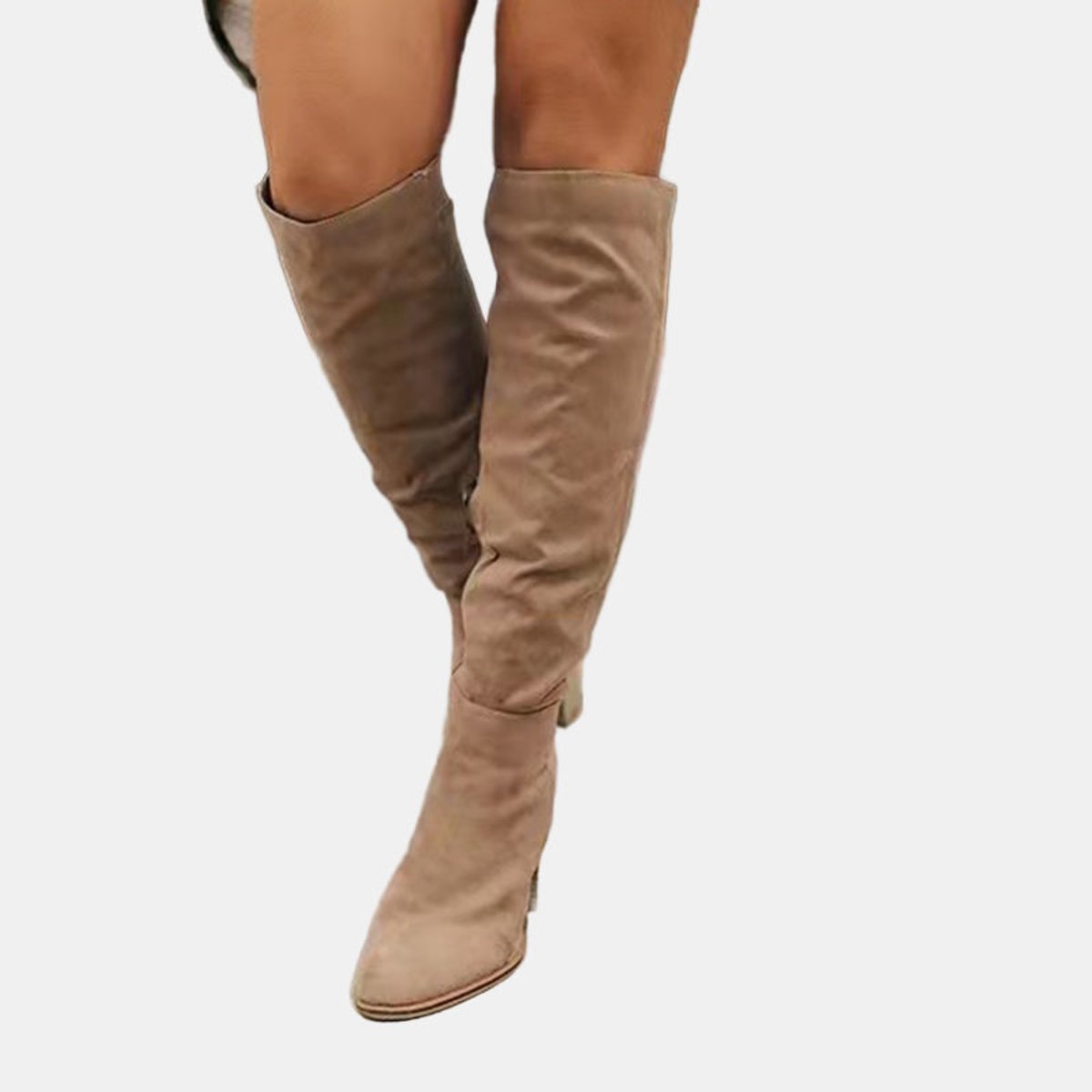 Women's Over-the-Knee Block-Heel Stretch Boots | Autumn