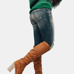Women's Over-the-Knee Block-Heel Stretch Boots | Autumn