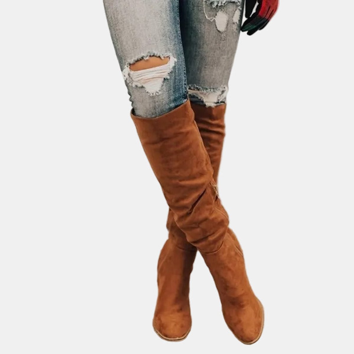 Women's Over-the-Knee Block-Heel Stretch Boots | Autumn