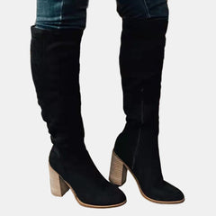 Women's Over-the-Knee Block-Heel Stretch Boots | Autumn