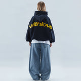 Women's Oversized Hoodie | Soft Knit | Everyday | Winter - Navy