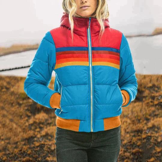 Women's Oversized Jacket | Plush-Lined | Winter - Sky Blue
