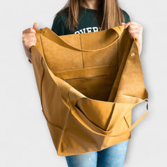 Women's Oversized Weekender Bag - Structured Travel Tote