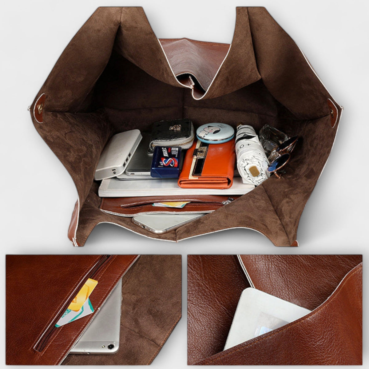Women's Oversized Weekender Bag - Structured Travel Tote