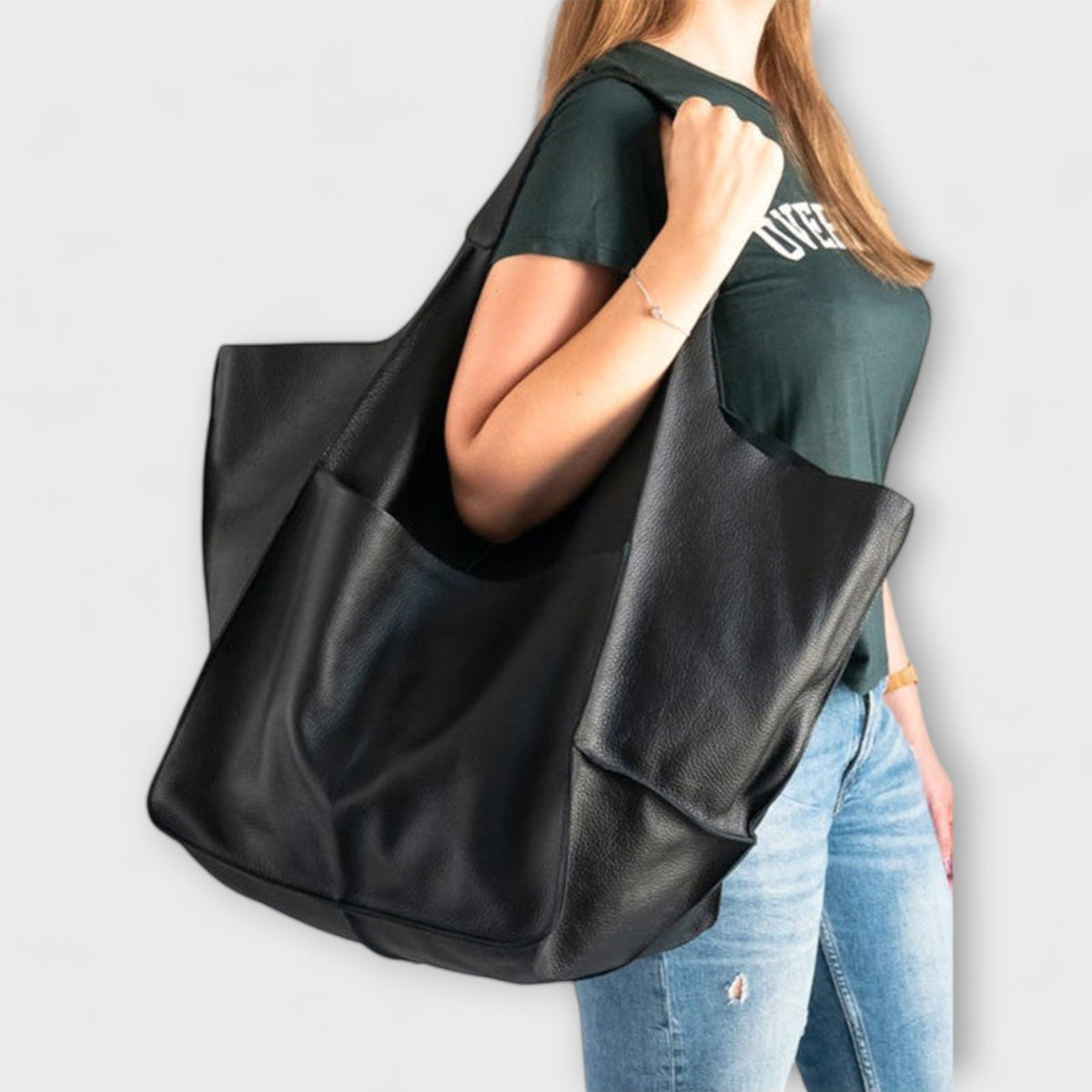Women's Oversized Weekender Bag - Structured Travel Tote
