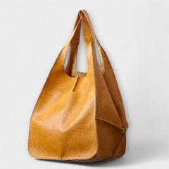 Women's Oversized Weekender Bag - Structured Travel Tote - Yellow