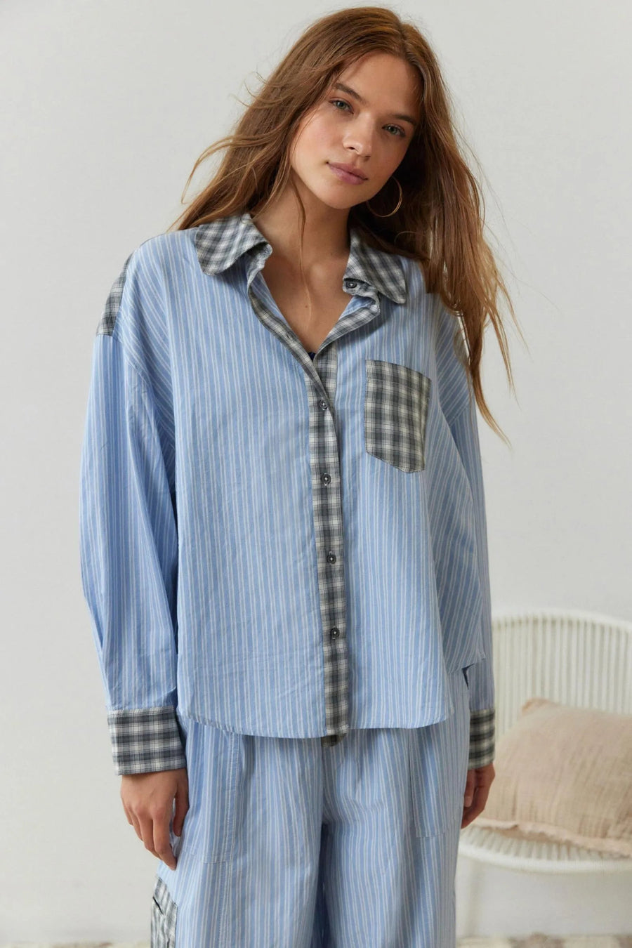 Women's Pajama Set | Relaxed | Fleece | Winter - Blue