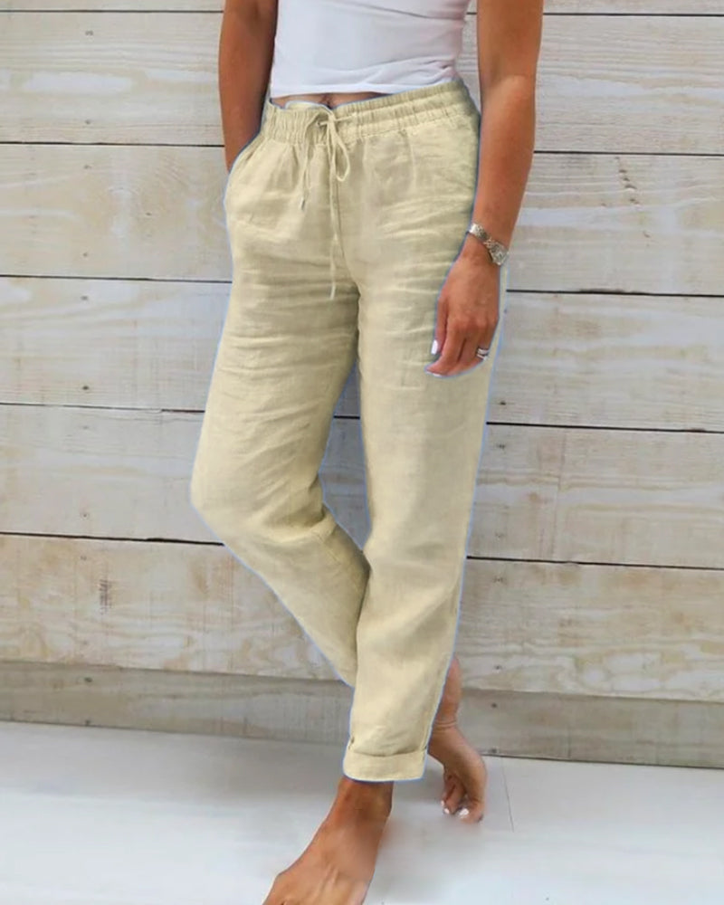 Women's Pants | Relaxed Fit | Spring - Khaki