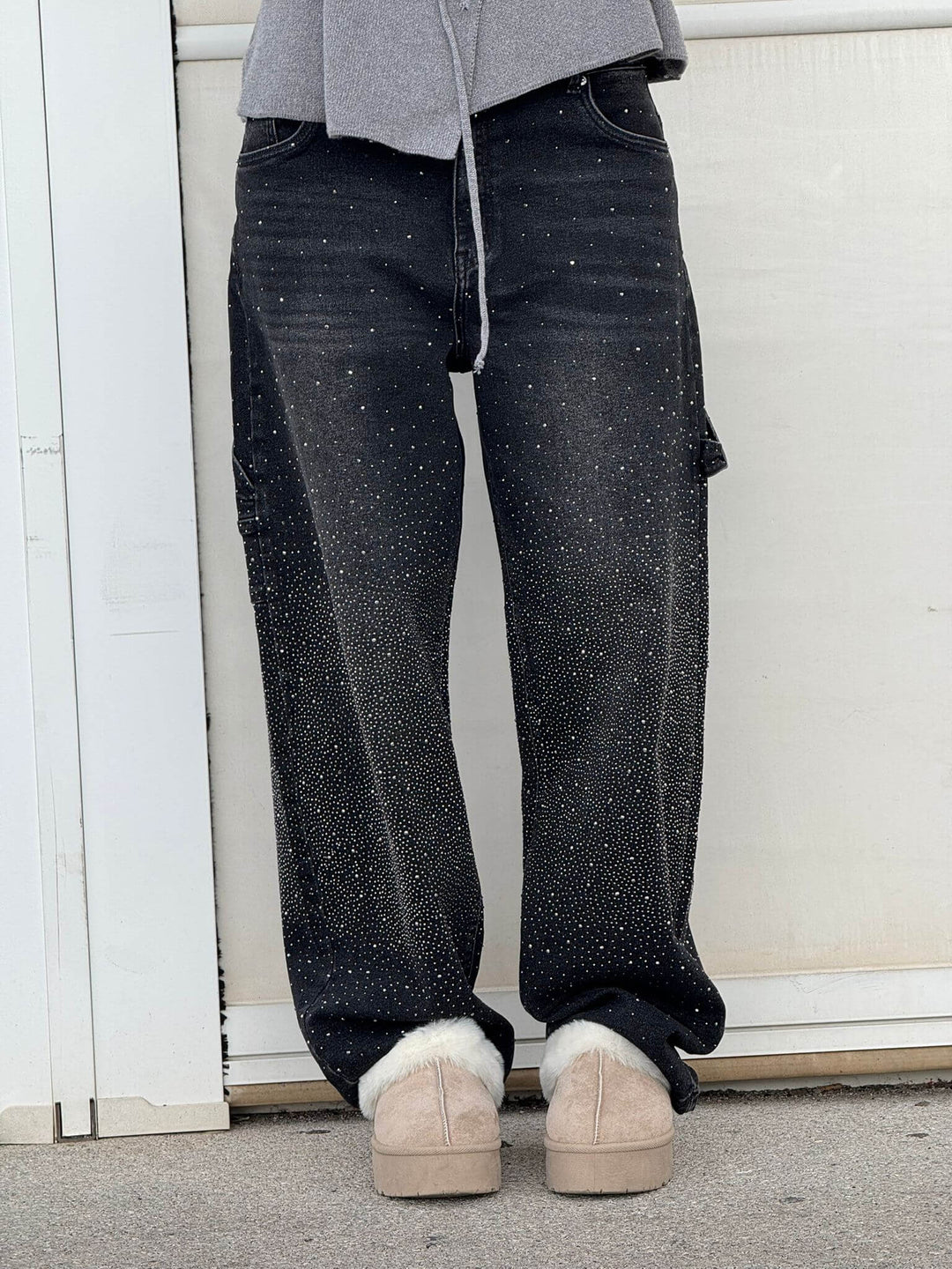 Women's Pants | Wide Leg | Casual | Autumn - Black