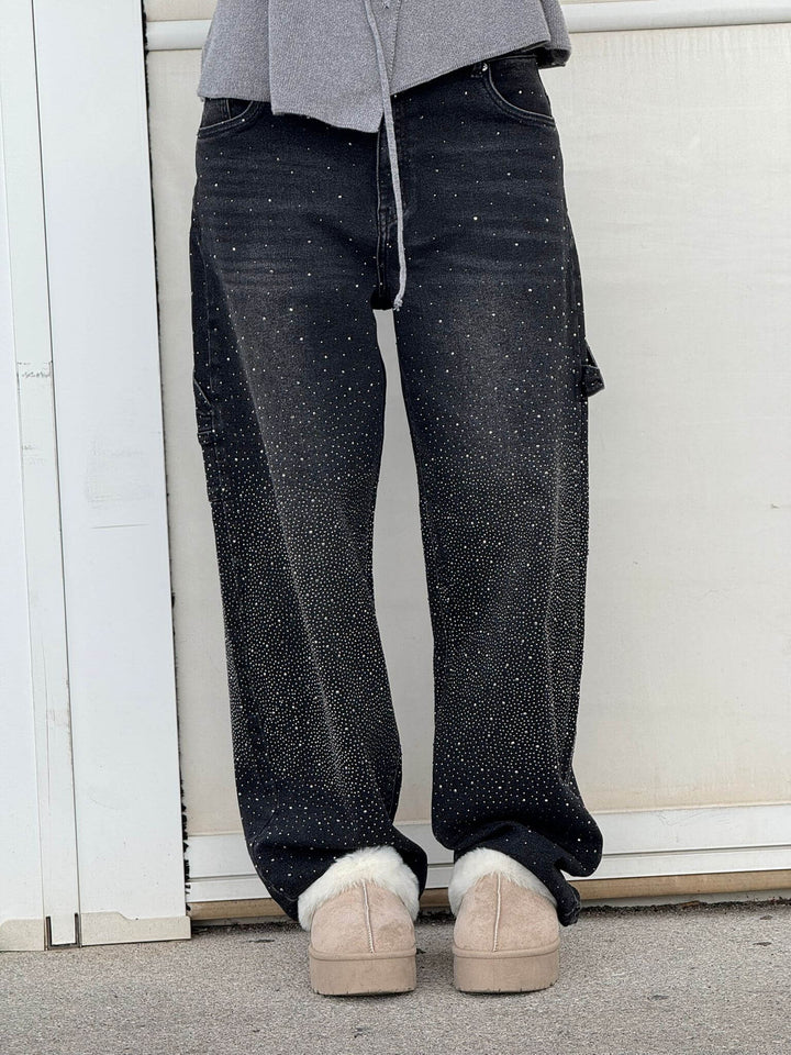 Women's Pants | Wide Leg | Casual | Autumn - Black
