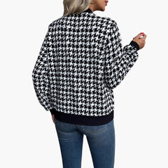 Women's Pattern Bomber | Houndstooth | Autumn