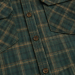 Women's Plaid Flannel Maxi Shirtdress - Button-Down | Autumn