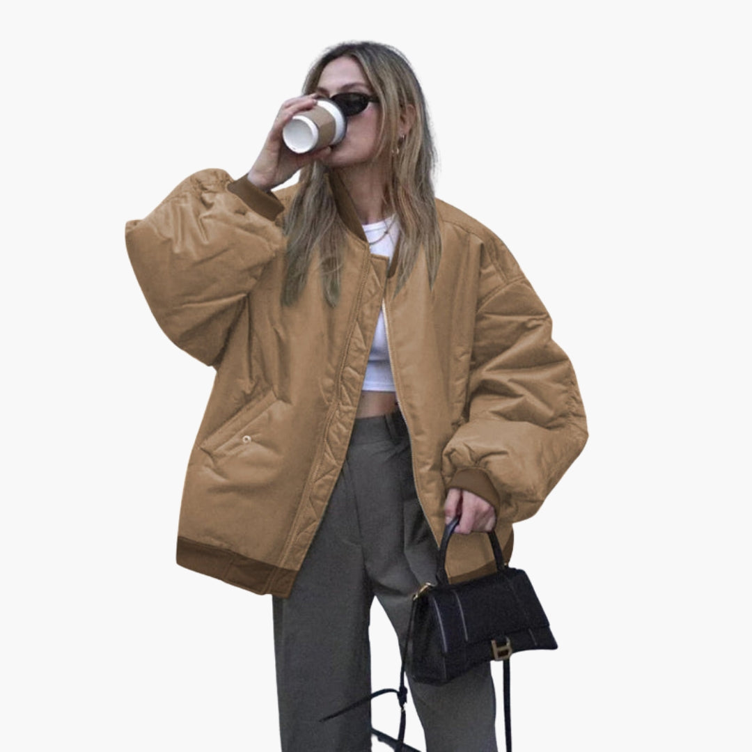 Women's Plus Size Bomber | Ribbed Cuff | Spring