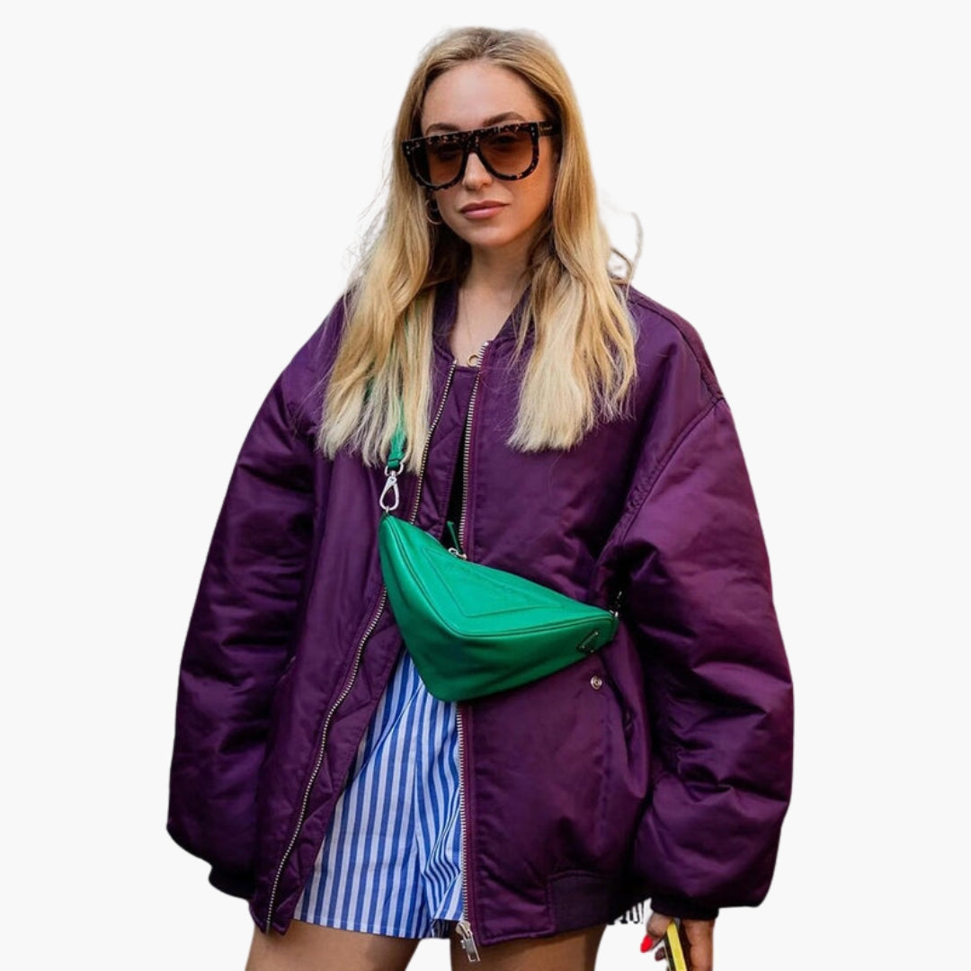 Women's Plus Size Bomber | Ribbed Cuff | Spring