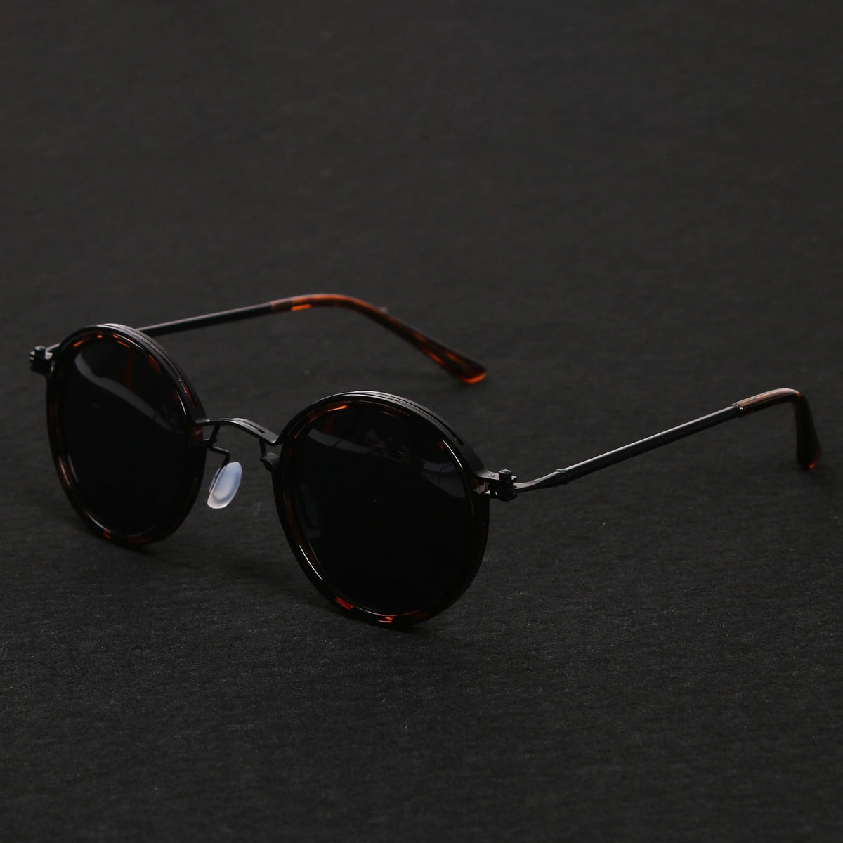 Women's Polarized Round Frame Sunglasses - Gold Metal