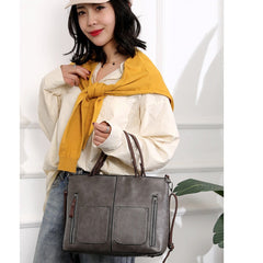 Women's PU Leather Shoulder Bag - Elegant Organizer