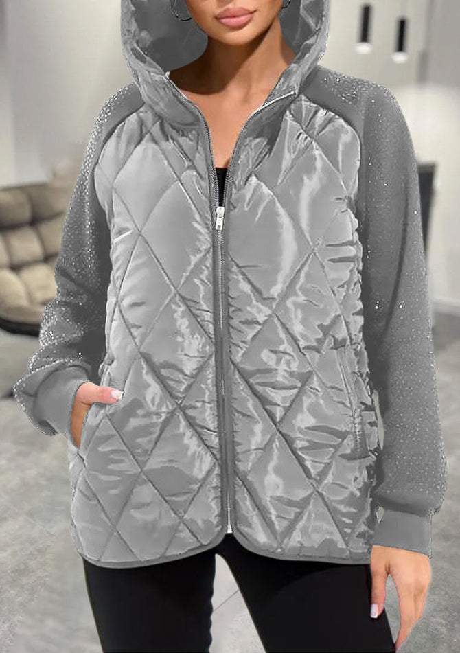 Women's Quilted Puffer Coat | Diamond | Winter